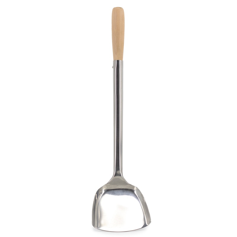 Rabco Asian / Wok Turner, 17.5" Long, Stainless Steel/Wood