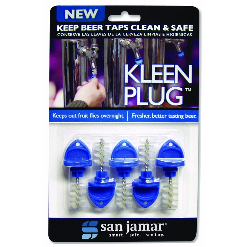 San Jamar Kleen Plug Beer Tap Brush and Seal (5-pack)