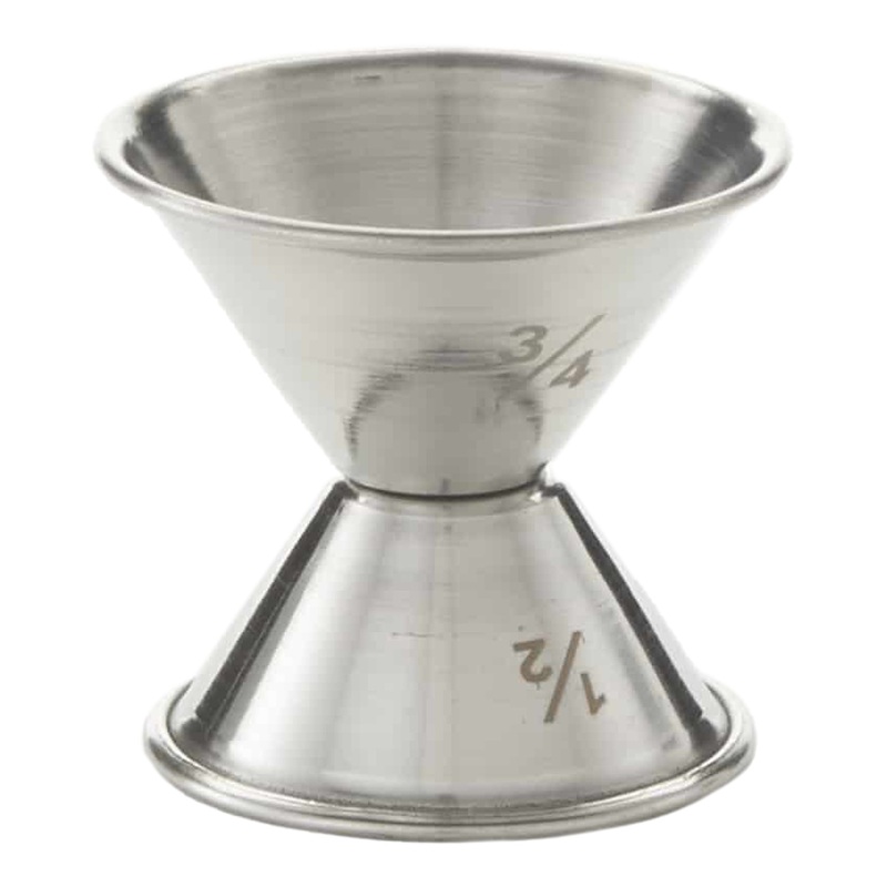 American Metalcraft Double Jigger, 0.5 oz & 0.75 oz, Stainless Steel