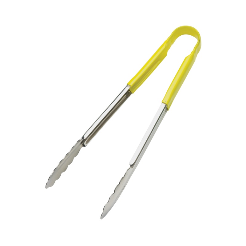 Browne Colour-Coded Tongs, 12", Yellow