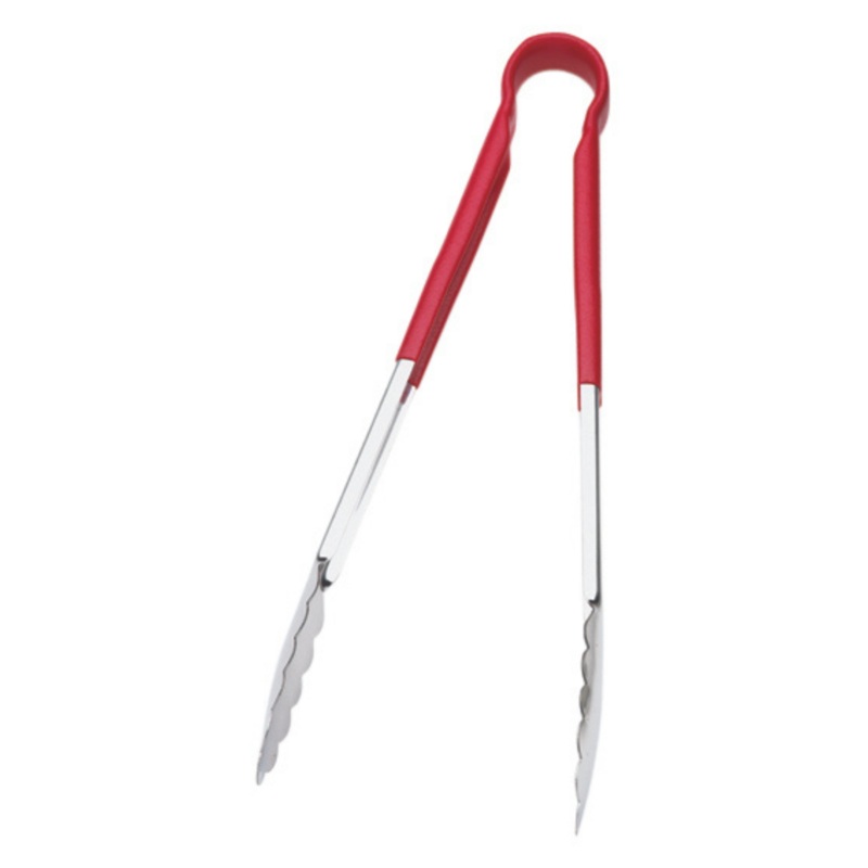 Browne Colour-Coded Tongs, 16", Red