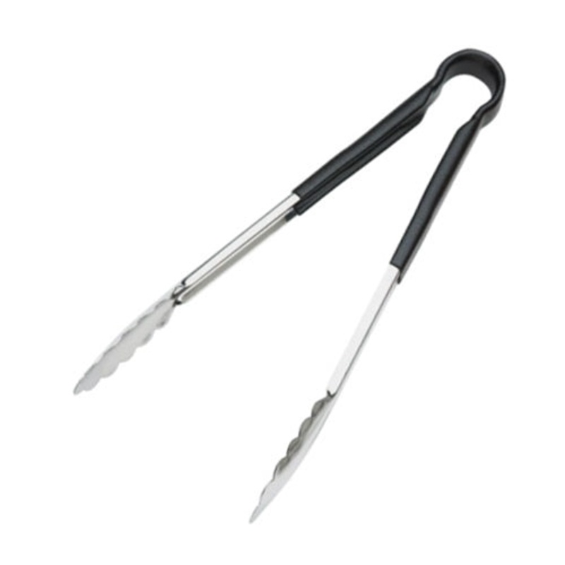 Browne Colour-Coded Tongs, 9", Black