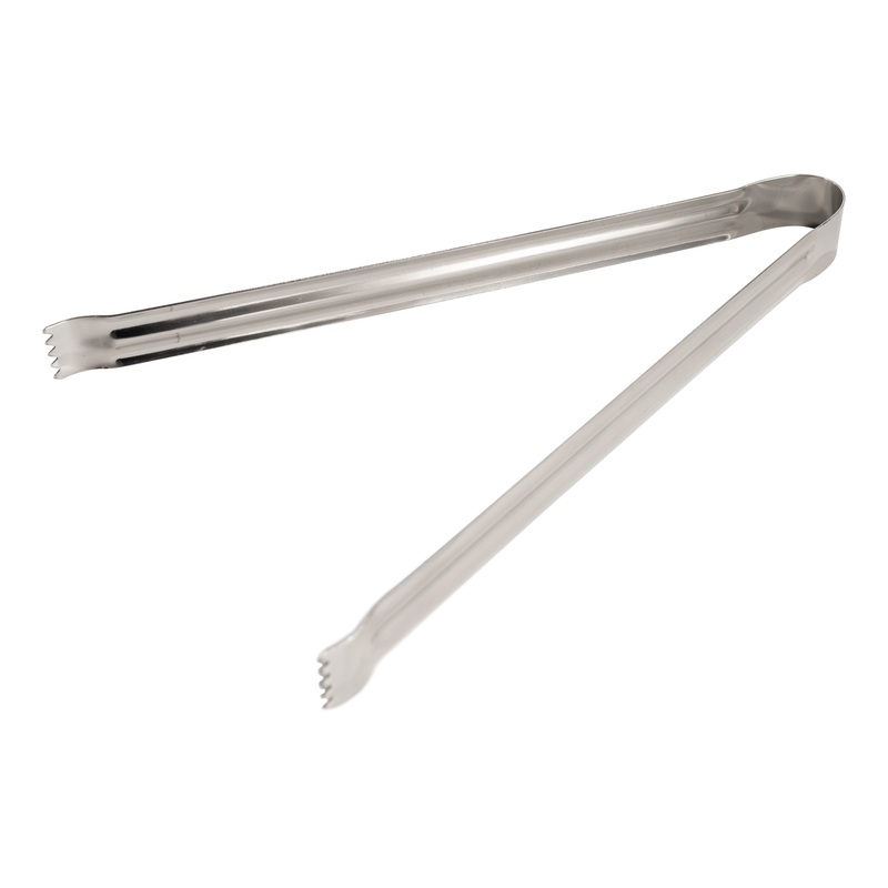 Browne Pom Tongs, 9", Stainless Steel