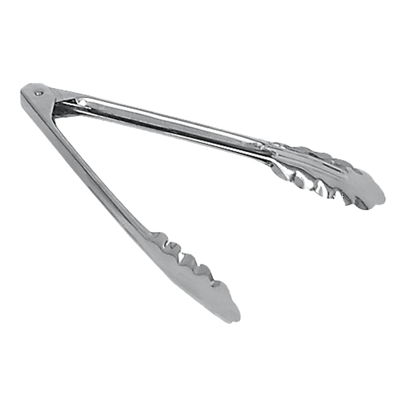 Browne Utility Tongs, 9.5", Stainless Steel, 0.5mm