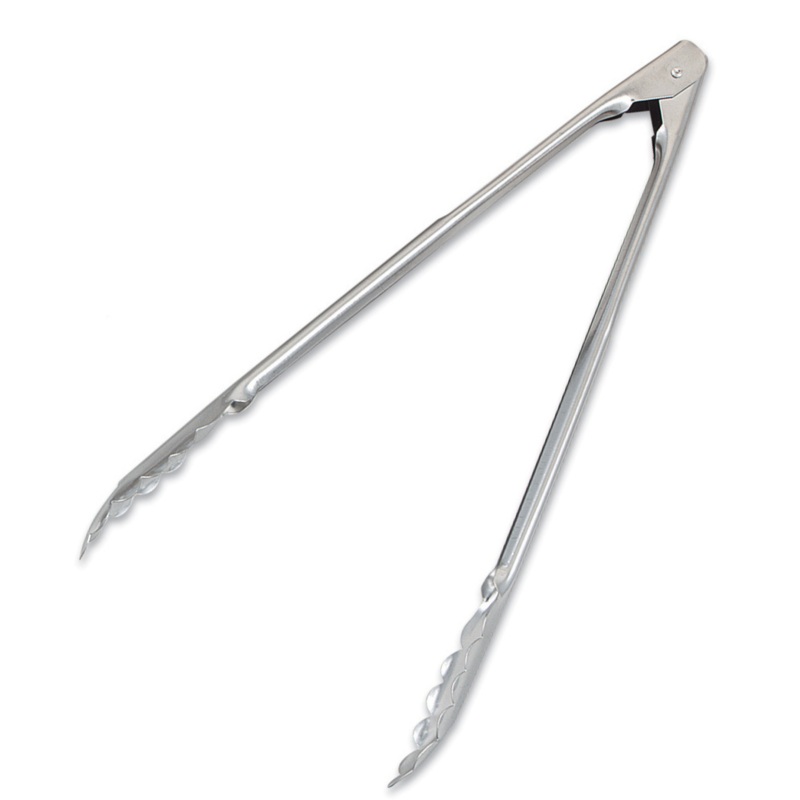 Browne Utility Tongs, 9.5", Stainless Steel, 1.2mm