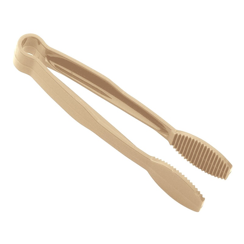 Cambro Flat Grip Tongs, 6", Beige