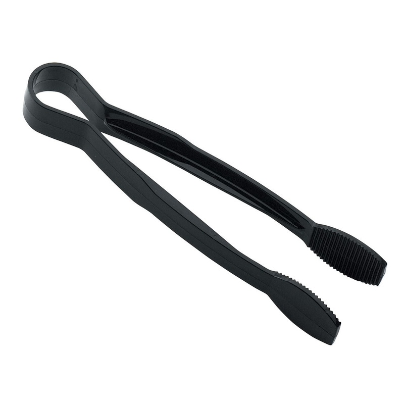 Cambro Flat Grip Tongs, 9", Black