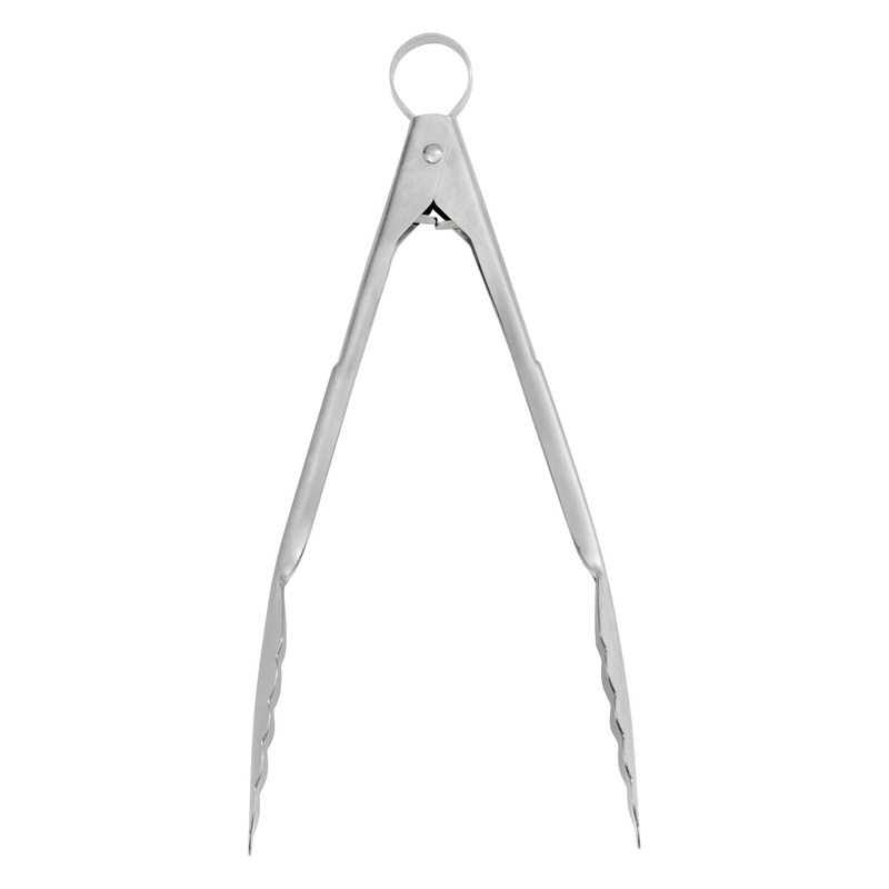 Cuisipro Locking Tongs, 9", Stainless Steel