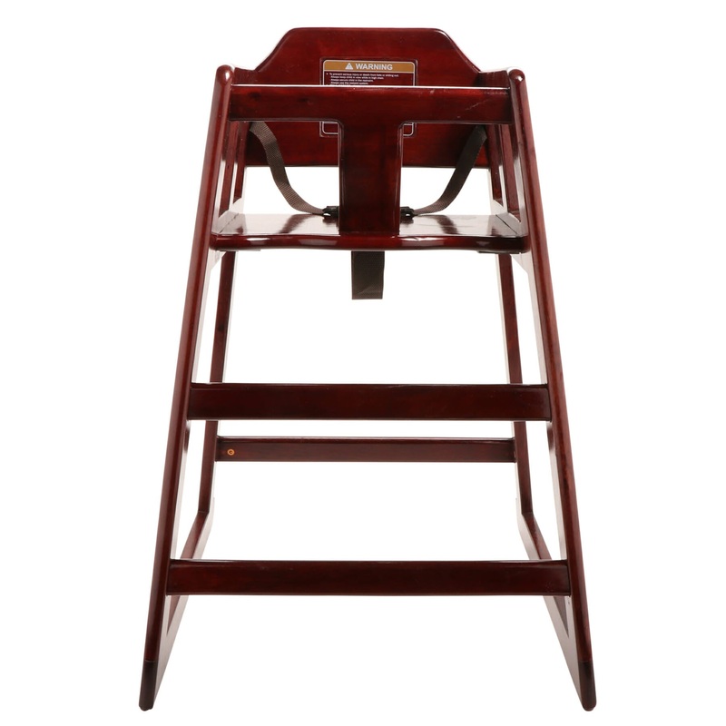 G.E.T. High Chair, Unassembled, Wood/Mohogany (4-pack)