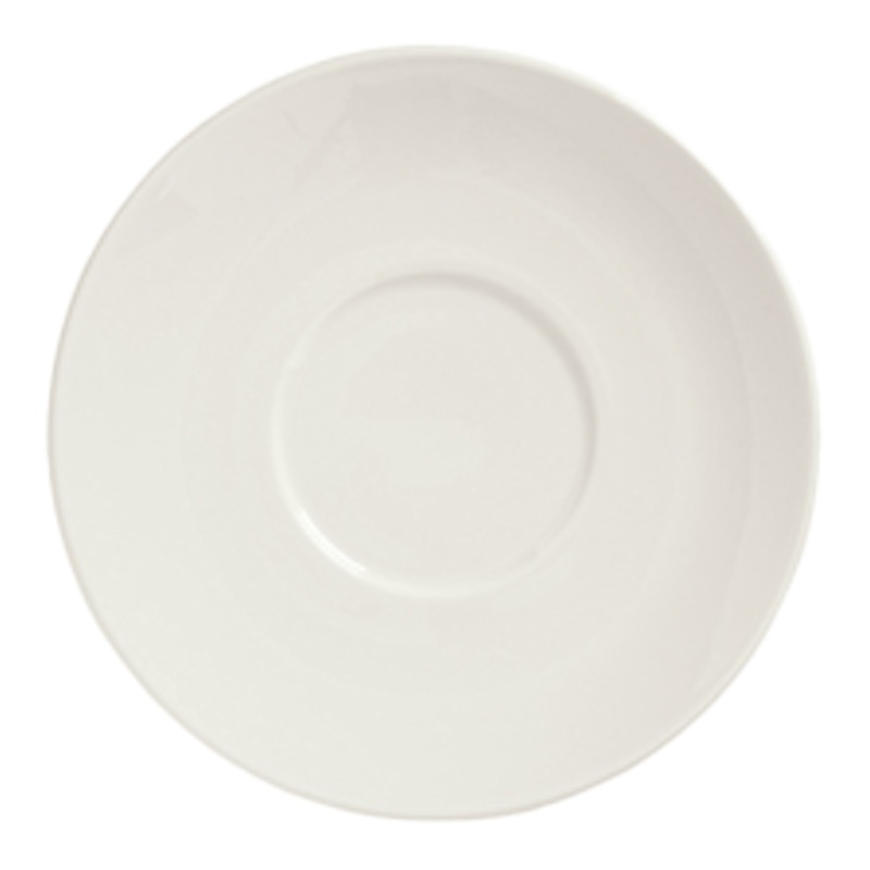 Libbey Syracuse Flint Barista Saucer, 5.12", White (36-pack)