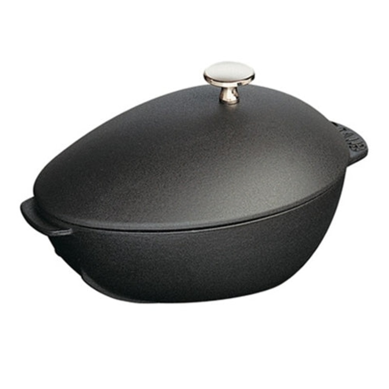 Staub Mussel Pot, 2.1 qt, Black
