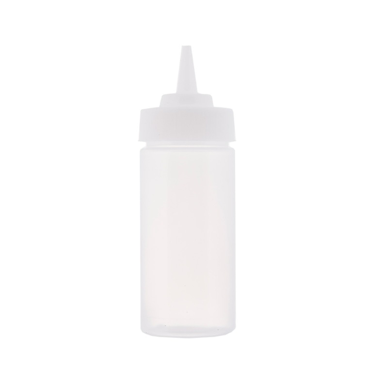 TableCraft Wide Mouth Squeeze Bottle, 8 oz, Clear (36-pack)