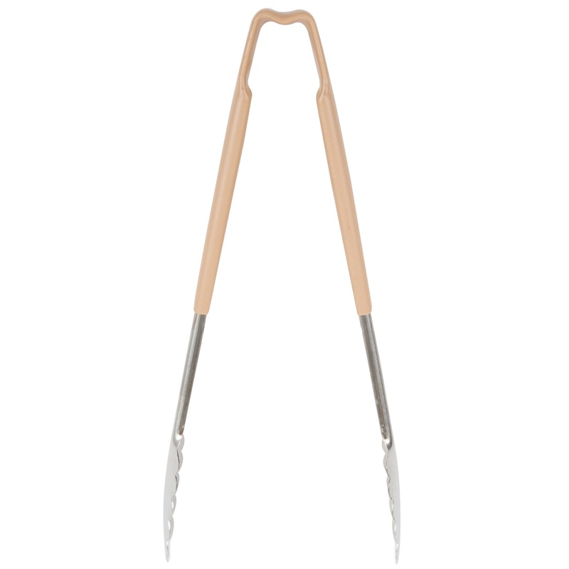 Vollrath Kool-Touch One-Piece Tongs, 12", Beige