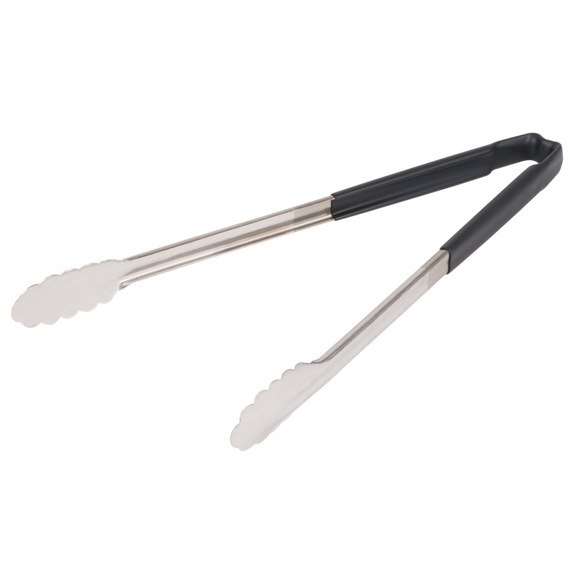 Vollrath Kool-Touch One-Piece Tongs, 16", Black