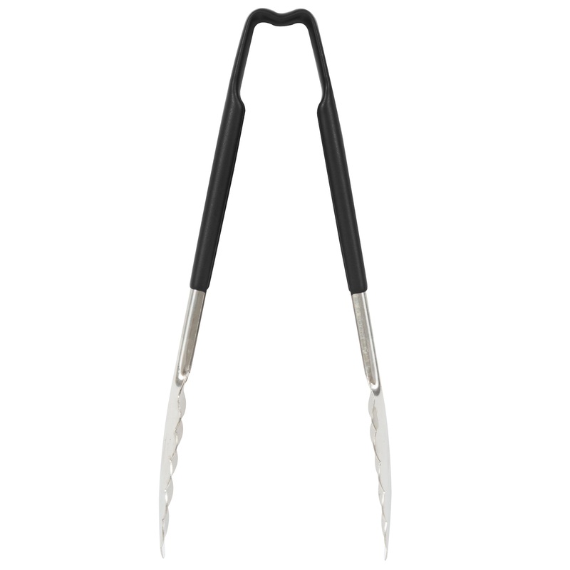 Vollrath Kool-Touch One-Piece Tongs, 9.5", Black