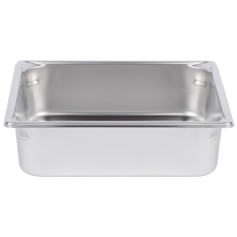Vollrath Super Pan V 2/3 Size Food Pan, 4" Deep, 22 Gauge Stainless Steel