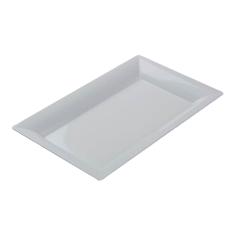 American Metalcraft Rectangular Platter, 21" x 13", White Melamine (4-pack)
