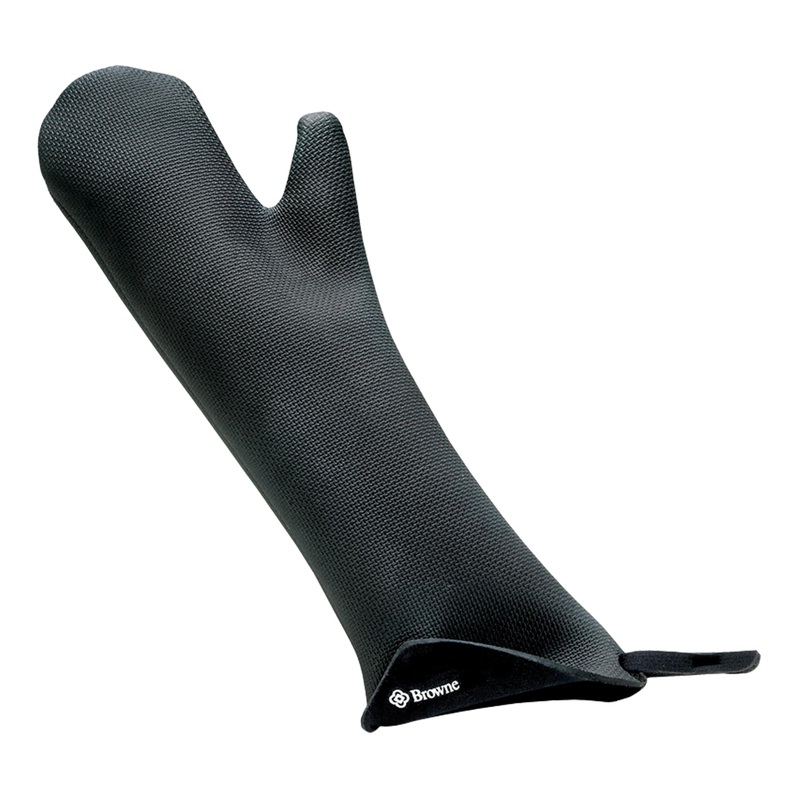 Browne KitchenGrips Pro FLXa-Prene Oven Mitt, 13.75", Black