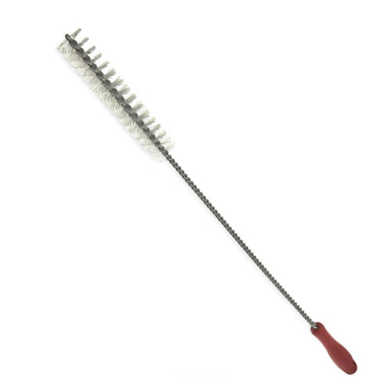 Carlise Straight High Heat Fryer Brush, 28", Red Handle