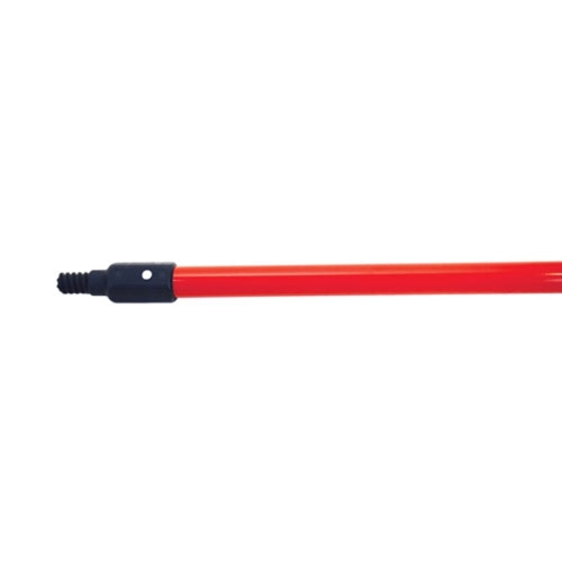 Globe Heavy Duty Handle for Brooms, Squeegees & Scrub Brushes, 54", Red, Fiberglass