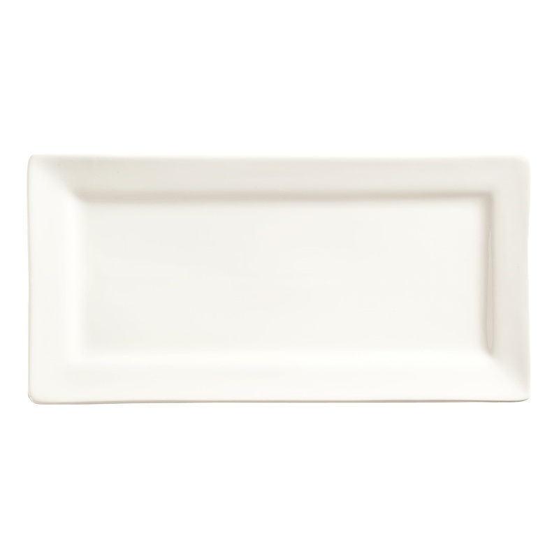 Libbey World Tableware Slate Rectangle Plate, 12" x 6" (12-pack)