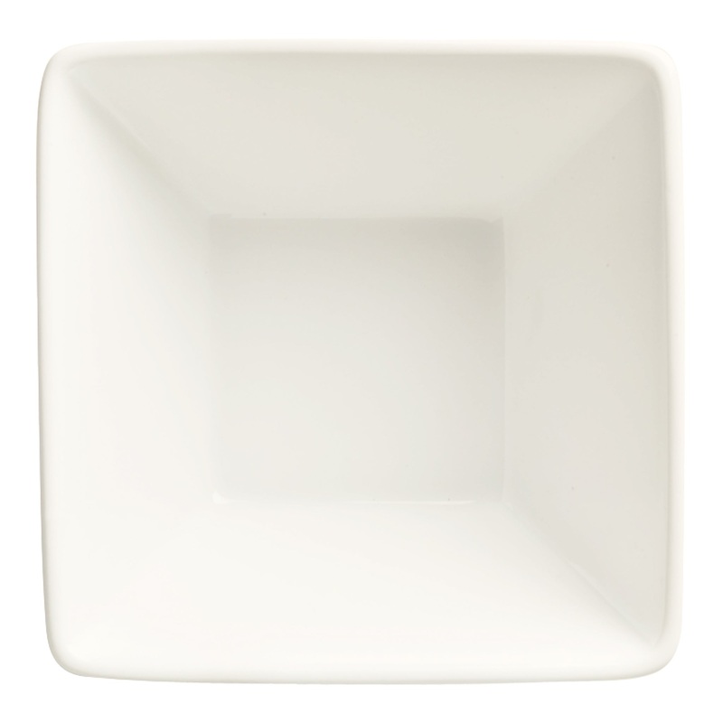 Libbey World Tableware Slate Square Bowl, 10 oz, White (36-pack)