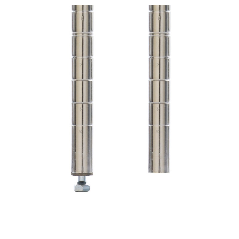 Metro Wire Shelf Post with Leveling Foot, 27", Chrome