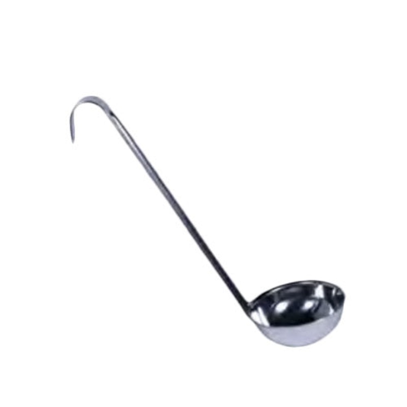 Rabco Ladle with Short Handle, 2 oz, Stainless Steel