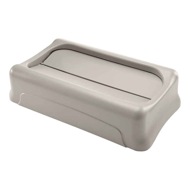 Rubbermaid Slim Jim Swing Lid, 23 & 16 Gal, Beige
