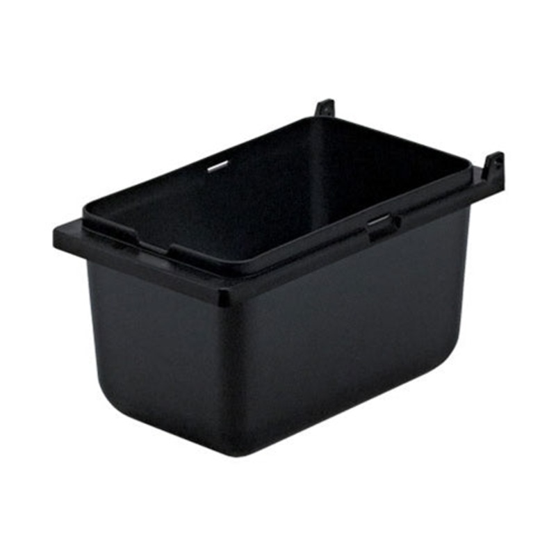 Server Mini Station Slim Fountain Jar, Black, 1/9 Size, 3 1/2" Deep, Black