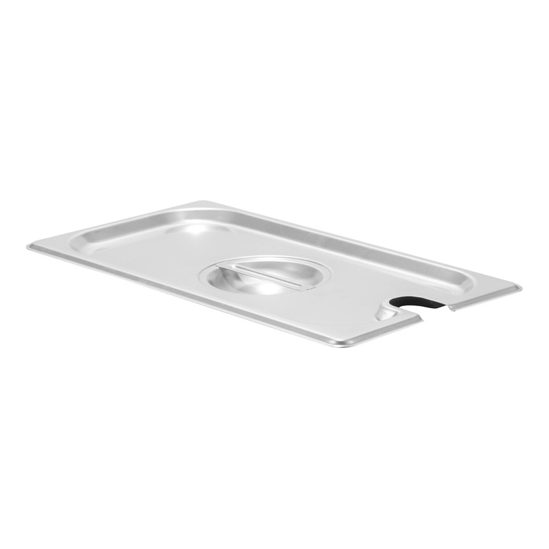 SignatureWares Slotted Food Pan Cover, 1/3 Size, Stainless Steel
