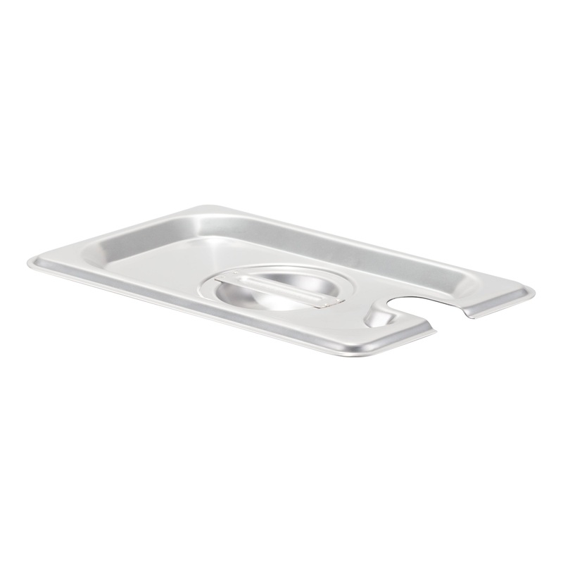 SignatureWares Slotted Food Pan Cover, 1/9 Size, Stainless Steel