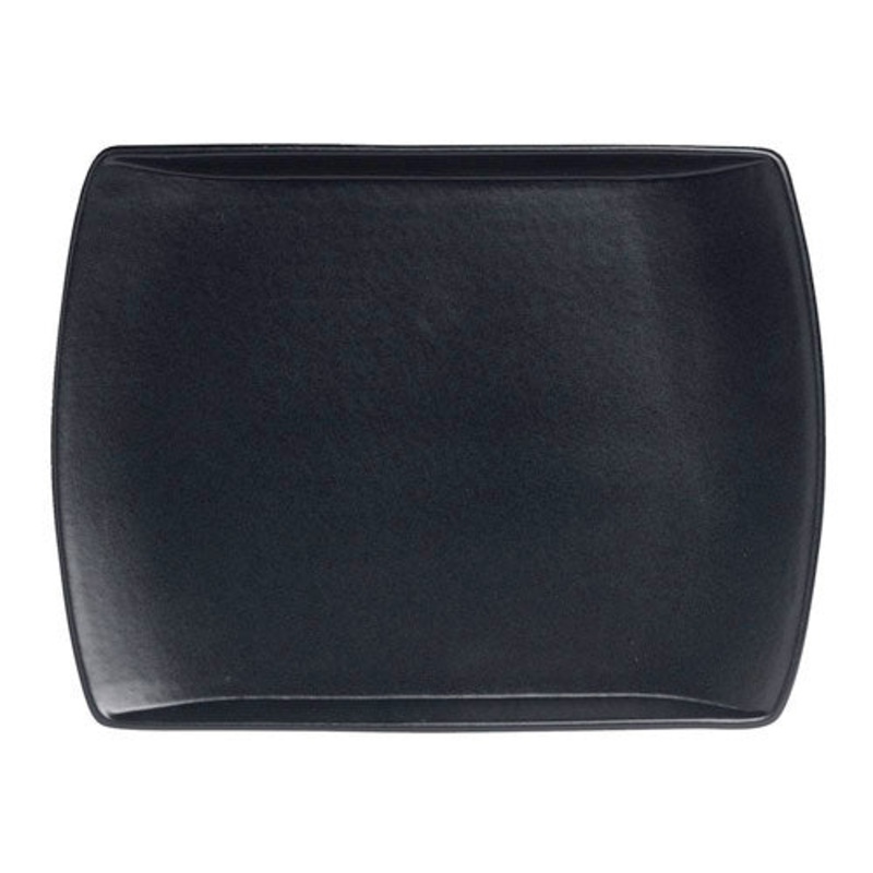 Steelite Anfora Sedona Rectangular Entre Platter, 8" x 6", Black (12-pack)