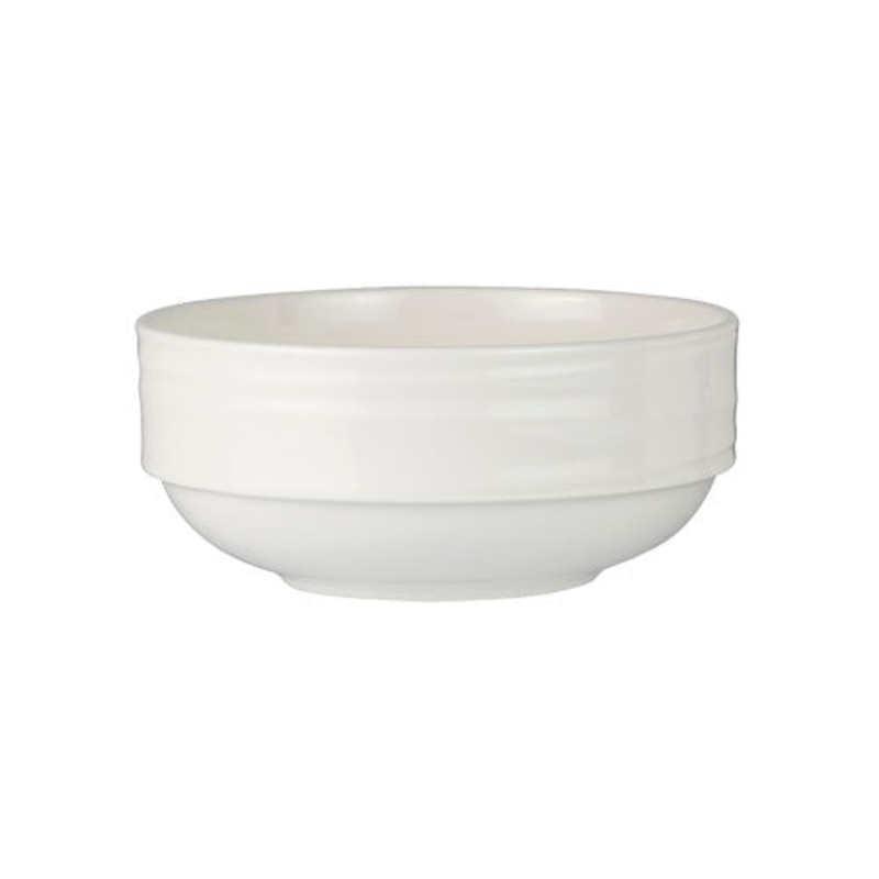 Steelite Royal Porcelain Reverb Stack Bowl, 24 oz, White (12-pack)
