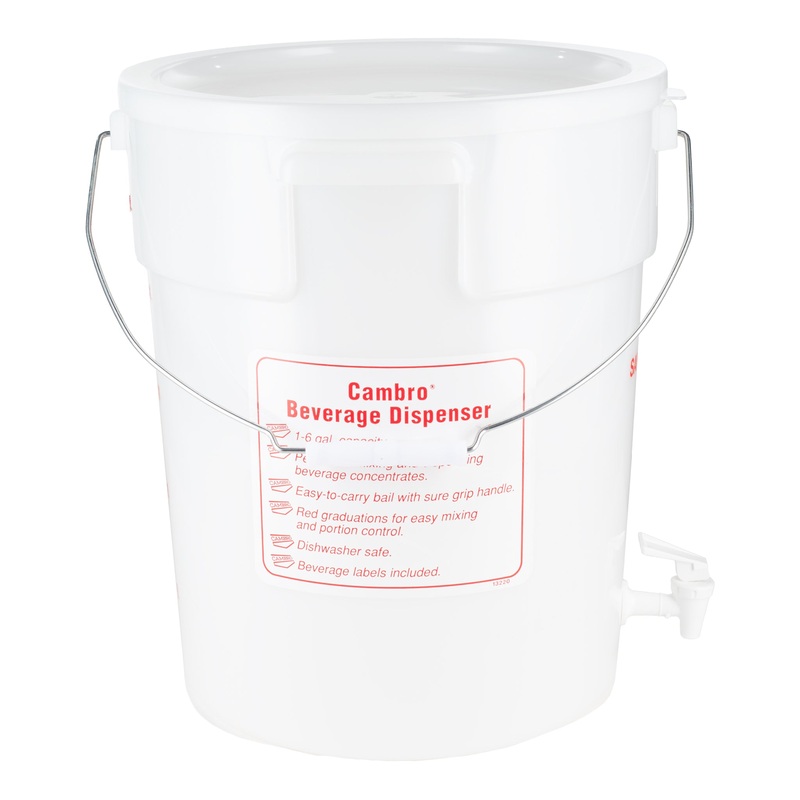 Trimark Sanitizer Bucket, 6 gal, Plastic
