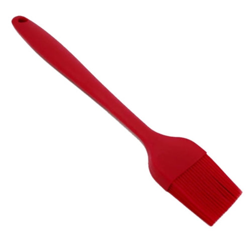 Danesco Silicone Pastry / Basting Brush, 10.5", Red