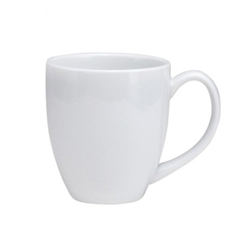 Oneida Buffalo Bright White Ware Euro Mug, 12 oz (36-pack)