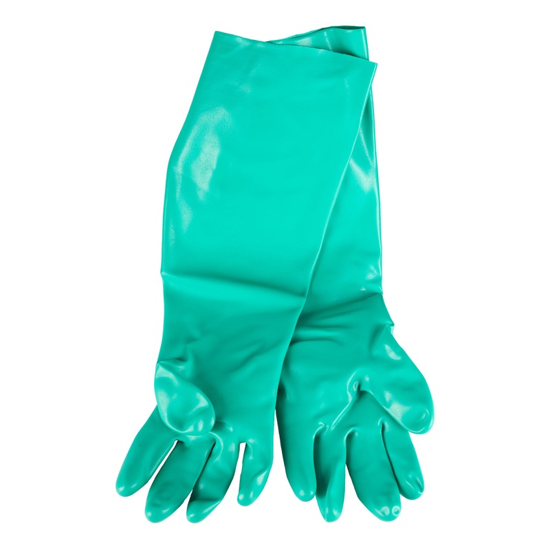 Regional Safety Nitrile Gloves, 18" Green (1 pair)