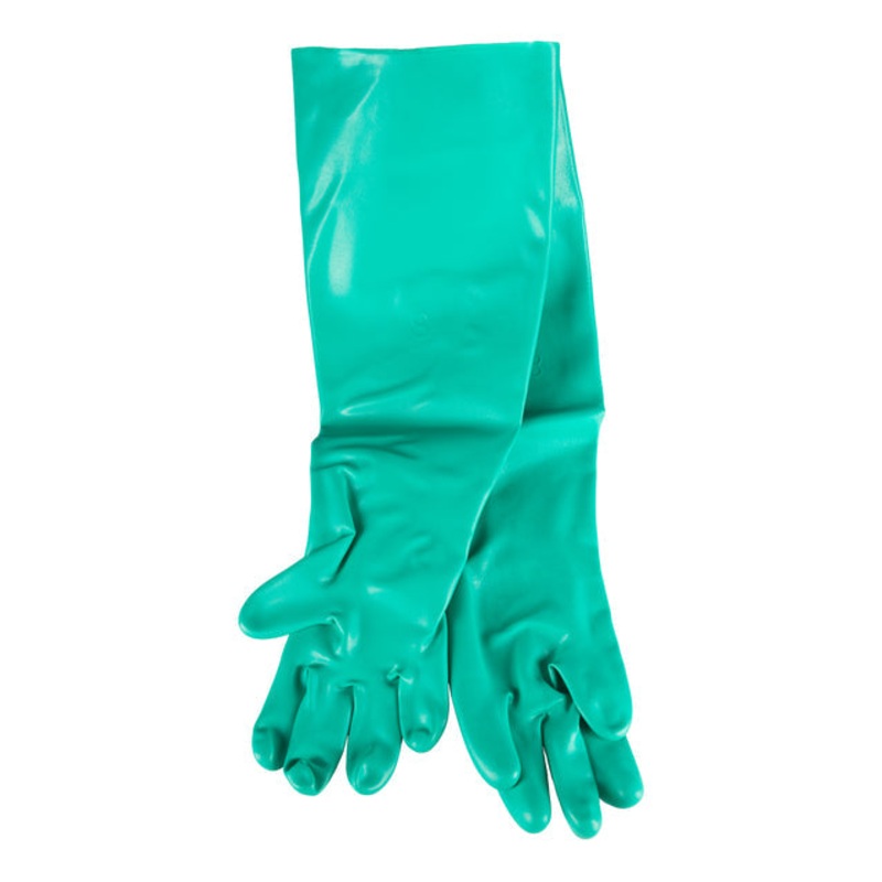 Regional Safety Nitrile Gloves, Medium, 18" Green (1 pair)