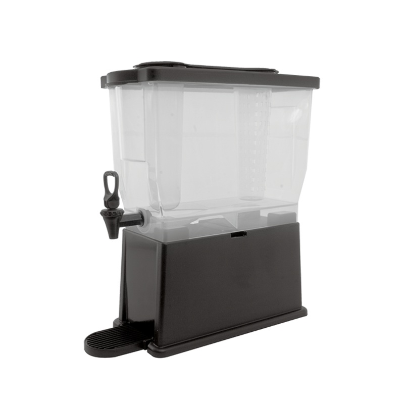 Service Ideas Classic Cold Beverage Dispenser, Rectangular, 3 gal, Plastic