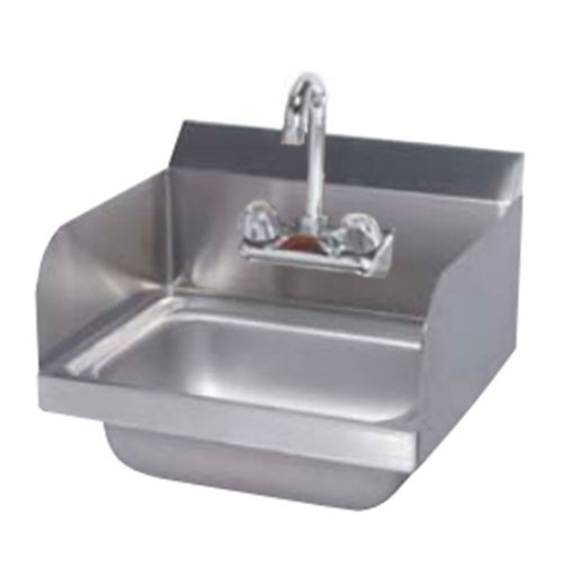 Tarrison TA-HSF14SP Wall Mount Hand Sink with Side Panels & Faucet, 17" x 15.25"