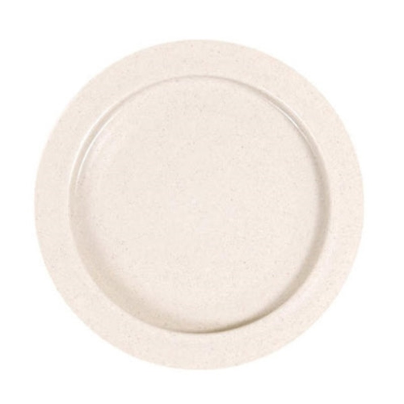 Bel-Art Plate with Inner Lip, 9", Stone