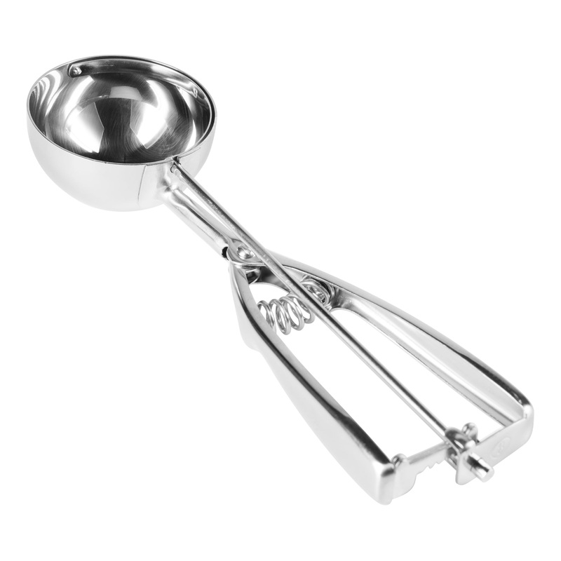 Browne Round Squeeze Disher, Stainless Steel, FINAL SALE