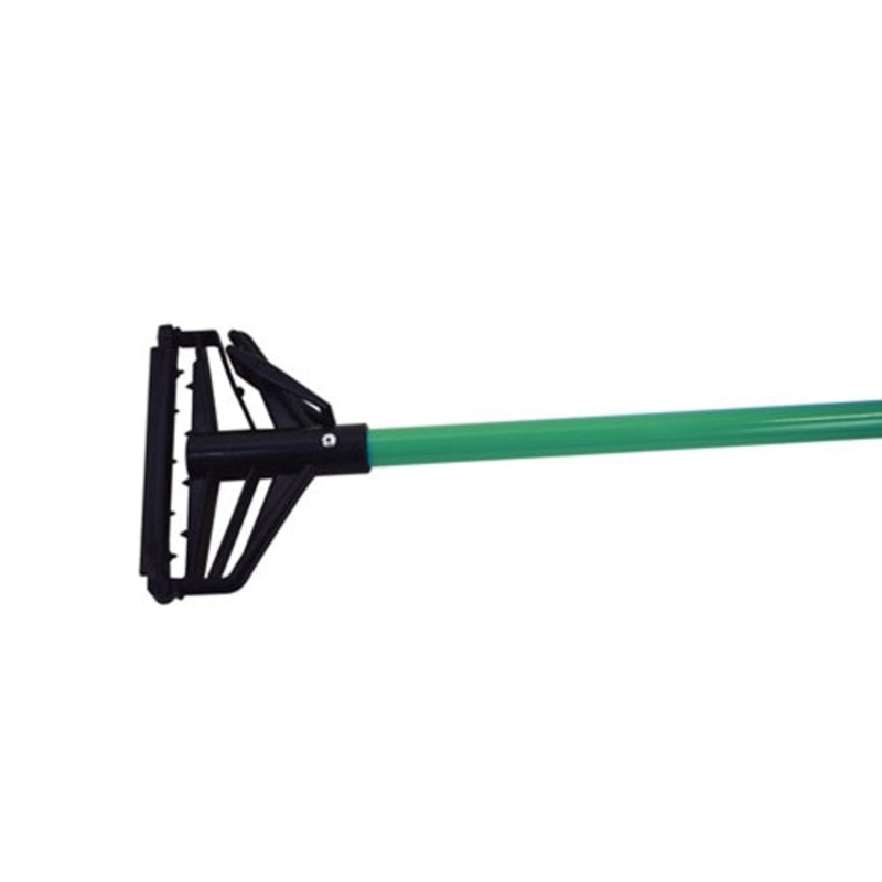 Globe Quick Release Mop Handle, 60", Fiberglass Handle, Black Clamp