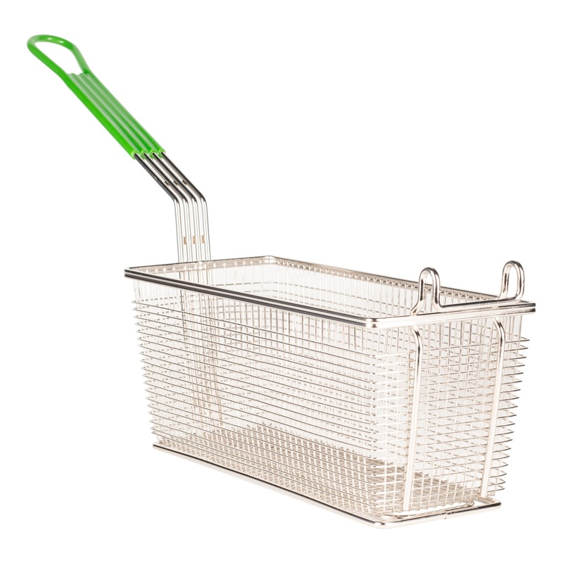 Prince Castle Fryer Basket, 16.75" x 8.75" x 6",  Plastisol Handle