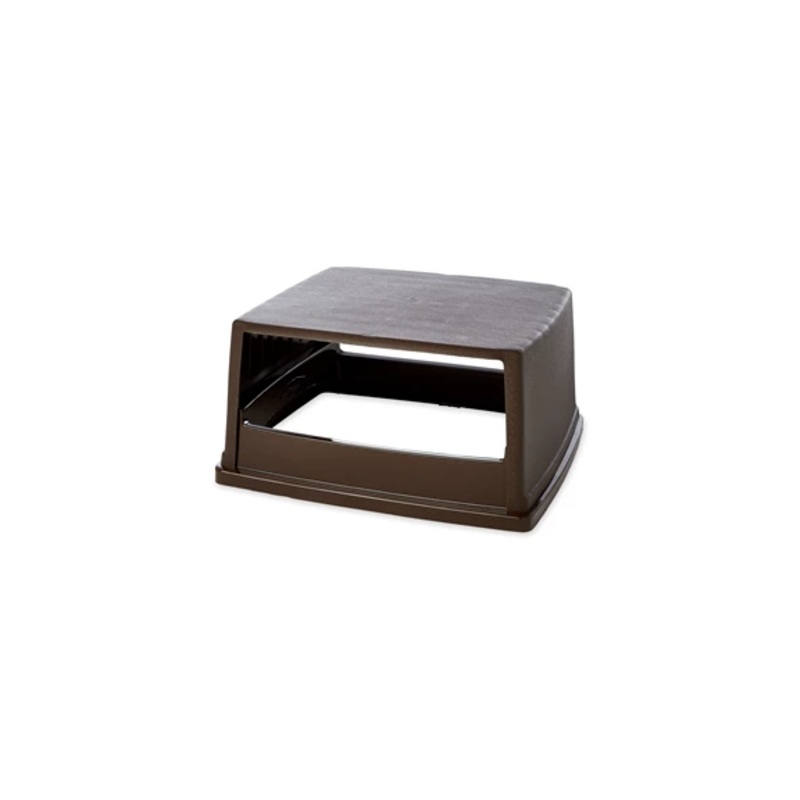 Rubbermaid Glutton Container Hooded Top, 56 Gal, Dark Brown, FINAL SALE