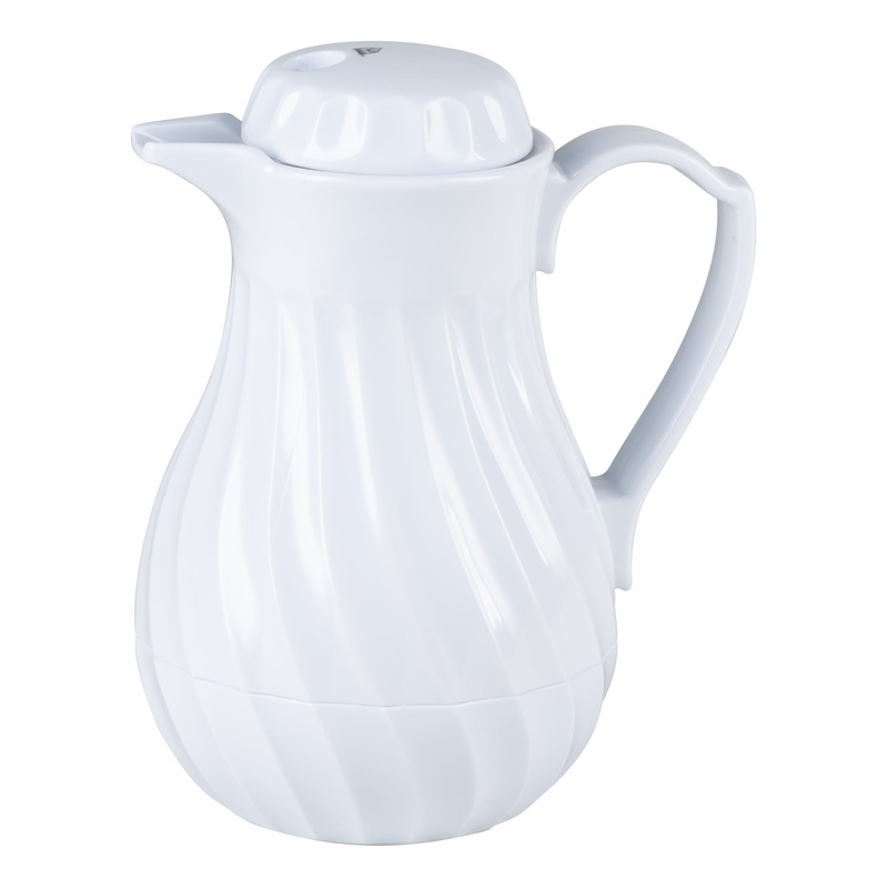 Vollrath SwirlServe Tilt & Pour Beverage Server, White, FINAL SALE