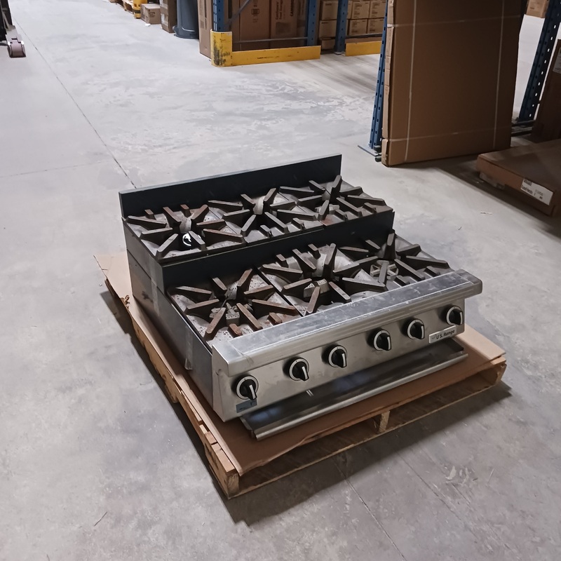 Garland UTOG36-SU6 U.S. Range Countertop Gas Range, Step Up with 6 Burners, Natural Gas, SCRATCH & DENT FINAL SALE