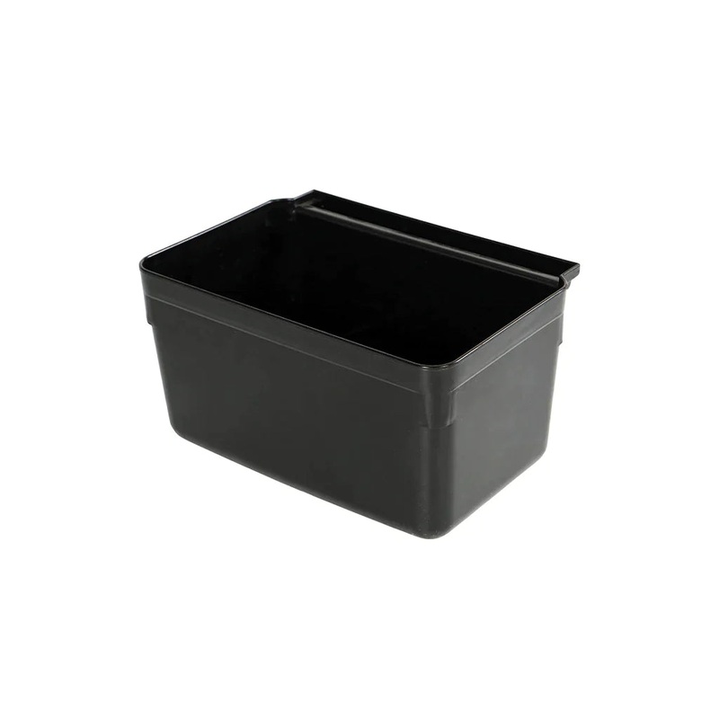 Globe Utility Cart Bin, Short, Black