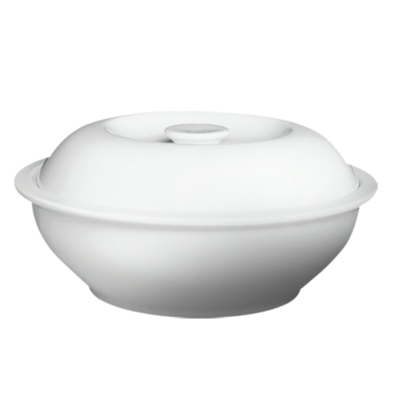 Cameo Imperial White 10" Casserole, 64 oz (8-pack)